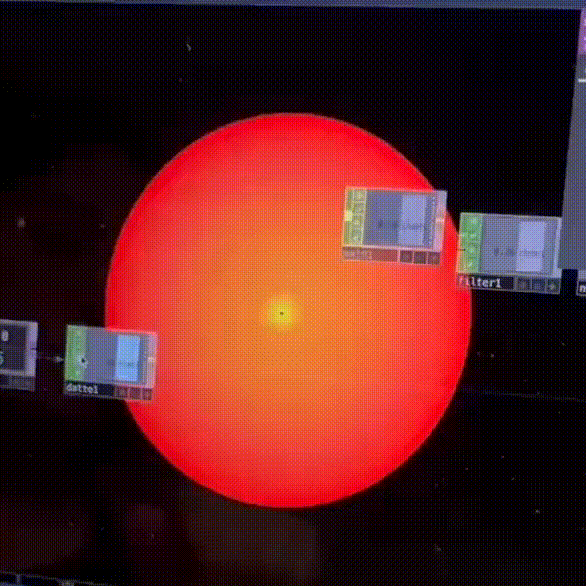 The size of the ball changed when bial on Ardrino is twisted.